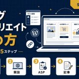 ブログアフィリエイトの始め方【5ステップ】初心者向け完全手順のアイキャッチ画像