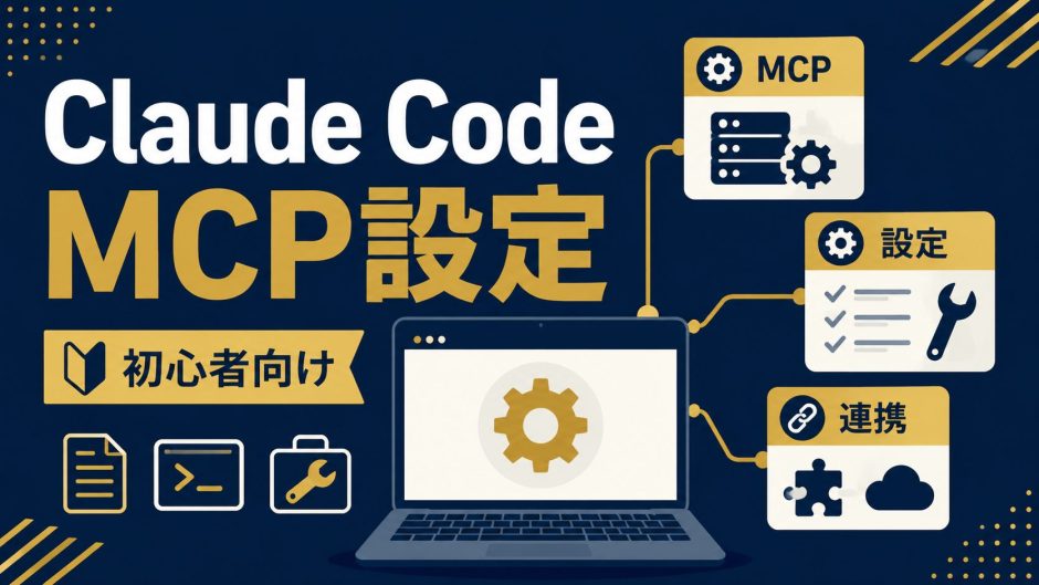 Claude Code MCP設定を初心者向けに解説する記事のアイキャッチ